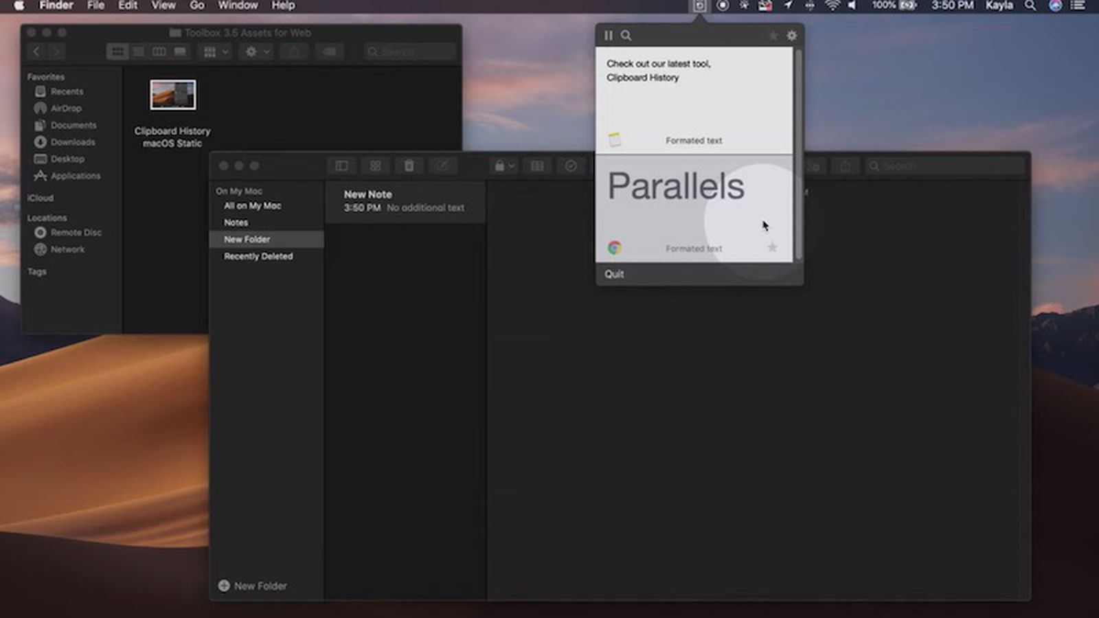 parallels for mac clipboard